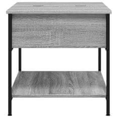 shumee Konferenční stolek šedý sonoma 70 x 50 x 50 cm kompozit a kov