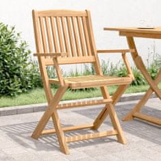 Greatstore Skládací zahradní židle 2 ks 58 x 54,5 x 90 cm masivní akácie
