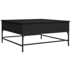 shumee Konferenční stolek černý 95 x 95 x 45 cm kompozitní dřevo a kov