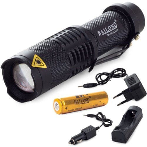 Bailong 08268 Svítilna LED CREE ZOOM XM-L T6