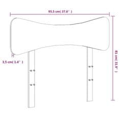 Vidaxl Čelo postele 90 cm masivní borové dřevo