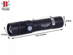 Bailong 08298 Svítilna LED CREE ZOOM svítilna XML T6