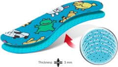 Kaps Offspring Set 6 párů pohodlné dětské vložky aromatizované do bot střihací velikost 19/35