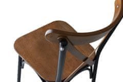 Hanah Home Sada židlí (4 kusy) Ahşap Ekol - 261 V4, Ořech