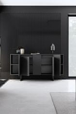 Hanah Home Skříňka Luxe - Anthracite, Black, Antracitová, Černá