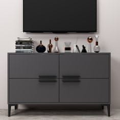 Hanah Home TV stolek Ctn - Anthracite, Antracitová