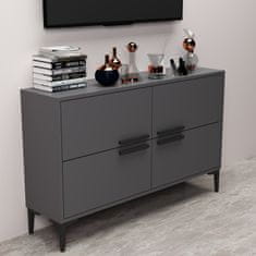 Hanah Home TV stolek Ctn - Anthracite, Antracitová