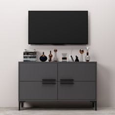 Hanah Home TV stolek Ctn - Anthracite, Antracitová