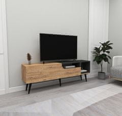 Hanah Home TV stolek Alba - Atlantic Pine, Anthracite, Atlantic Borovice, Antracitová