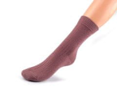 Kraftika 1pár hnědá dámské / dívčí bavlněné ponožky, ponožky