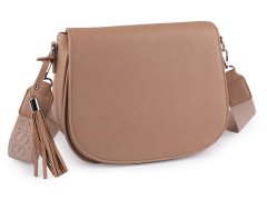 Kraftika 1ks béžová dámská kabelka crossbody s popruhem 26x21 cm