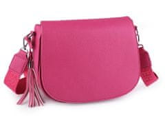 Kraftika 1ks pink dámská kabelka crossbody s popruhem 26x21 cm