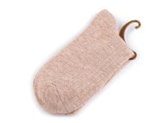 Kraftika 1pár béžová světlá dámské / dívčí bavlněné ponožky