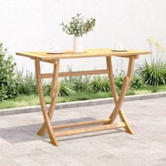 Greatstore Skládací zahradní stůl 110 x 55 x 75 cm masivní akáciové dřevo