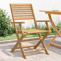 Greatstore Skládací zahradní židle 2 ks 54,5x61,5x86,5 cm masivní akácie