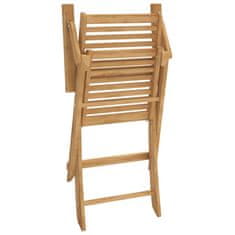 Greatstore Skládací zahradní židle 2 ks 54,5x61,5x86,5 cm masivní akácie