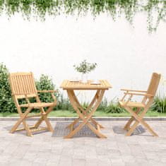 Greatstore Skládací zahradní židle 2 ks 58 x 54,5 x 90 cm masivní akácie