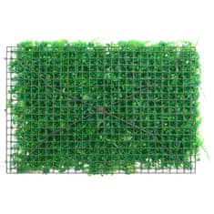 Greatstore Umělý plot s listy kapradiny 6 ks zelený 40 x 60 cm