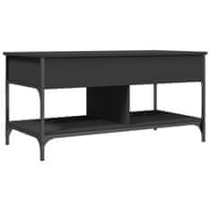 shumee Konferenční stolek černý 100x50x50 cm kompozitní dřevo a kov