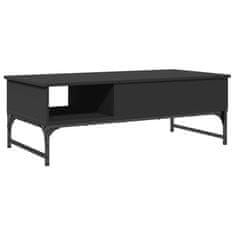 shumee Konferenční stolek černý 100x50x35 cm kompozitní dřevo a kov