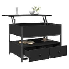 shumee Konferenční stolek černý 70 x 50 x 50 cm kompozitní dřevo a kov