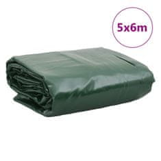 Vidaxl Plachta zelená 5 x 6 m 650 g/m²