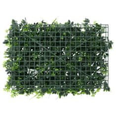 Greatstore Umělý listnatý plot 6 ks zelený 40 x 60 cm