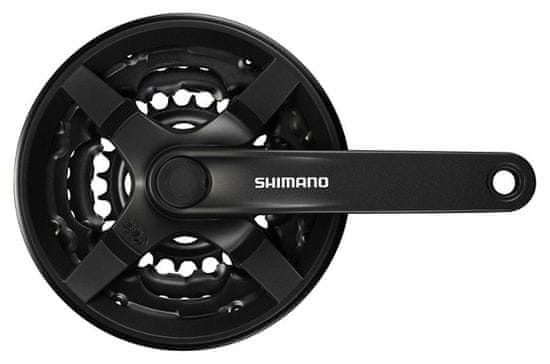 Shimano kliky Tourney FC-TY301-L 175mm 42-34-24 zubů, černé s krytem