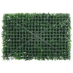 Vidaxl Umělý plot s rostlinami 24 ks zelený 40 x 60 cm