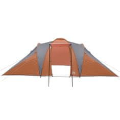 Vidaxl Kempingový stan pro 6 šedý a oranžový 576x238x193 cm taft 185T