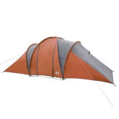 Vidaxl Kempingový stan pro 6 šedý a oranžový 576x238x193 cm taft 185T