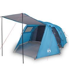 Vidaxl Kempingový stan pro 4 osoby modrý 420 x 260 x 153 cm taft 185T