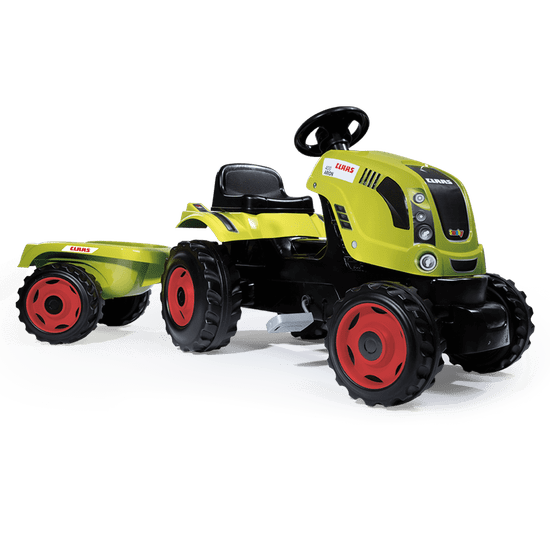 Smoby Šlapací traktor Claas Xl s přívěsem - Smoby