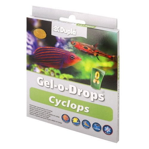 DUPLA Gel-o-Drops Cyclops gelové krmivo pro všechny tropické okrasné ryby 12x2g Cyklopoidní veslovonky