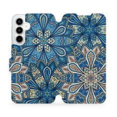 Mobiwear Knížkové flip pouzdro - Samsung Galaxy A35 5G - V108P Modré mandala květy