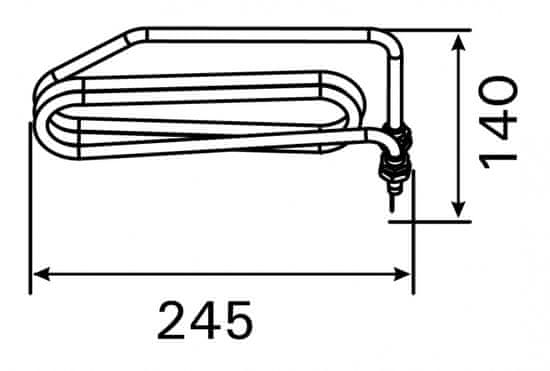 Horavia Topné těleso, spirála pro saunová kamna Harvia Combi, výparník 2000W/230V