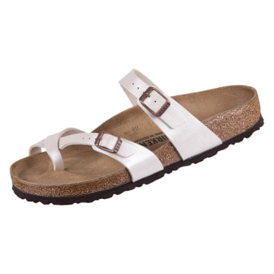 Birkenstock Pantofle krémové Mayari