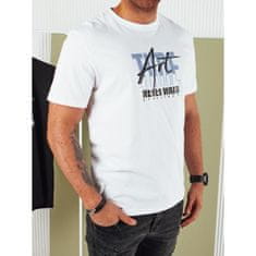 Dstreet Pánské tričko s potiskem MORA bílé rx5392 M