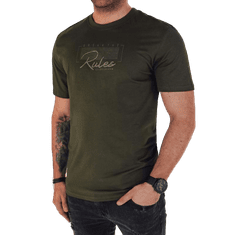 Dstreet Pánské tričko s potiskem LOPA zelené rx5410 M