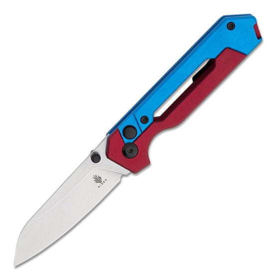 Kizer Ki3632A1 Hyper jubilejní kapesní nůž 7,6 cm, Stonewash, červená, modrá, hliník