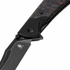 Kizer Ki4647A1 Phoenix kapesní nůž 9 cm, Black Stonewash, černá, oranžová, FAT Carbon, hliník