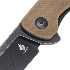 Kizer L4001A1 The Swedge kapesní nůž 8,7 cm, černá, hnědá, G10