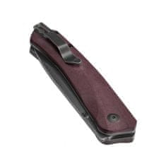 Kizer V3629A1 Agressor Red kapesní nůž 7,6 cm, Black Stonewash, červená, Richlite (kompozit)