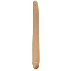 XSARA Velký dildo 49 cm double dong dvojitý lesbický penis tělová barva- 70173814