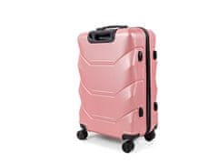 Cestovní kufr V265 růžovozlatý,58L,střední,TSA
