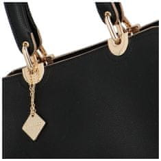 DIANA & CO Luxusní dámská kabelka do ruky Rollins, černá