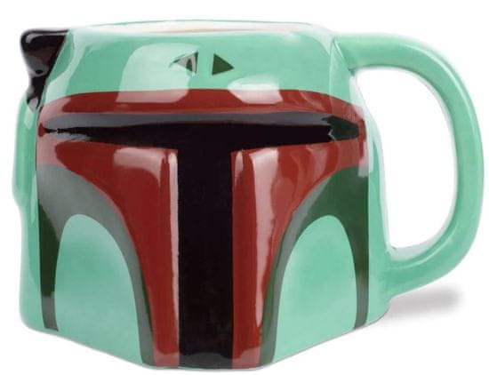 CurePink Keramický 3D hrnek Star Wars|Hvězdné Války: Boba Fett (385 ml)