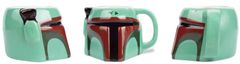 CurePink Keramický 3D hrnek Star Wars|Hvězdné Války: Boba Fett (385 ml)