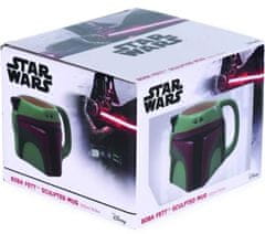 CurePink Keramický 3D hrnek Star Wars|Hvězdné Války: Boba Fett (385 ml)