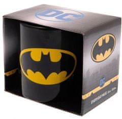 CurePink Keramický hrnek DC Comics|Batman: Logo (objem 315 ml)